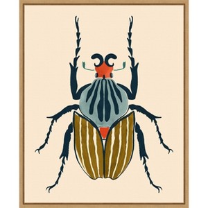 Amanti Art Beetle Bug I by Victoria Barnes Canvas Wall Art Print Framed 16 x 20-in. - 1 of 4