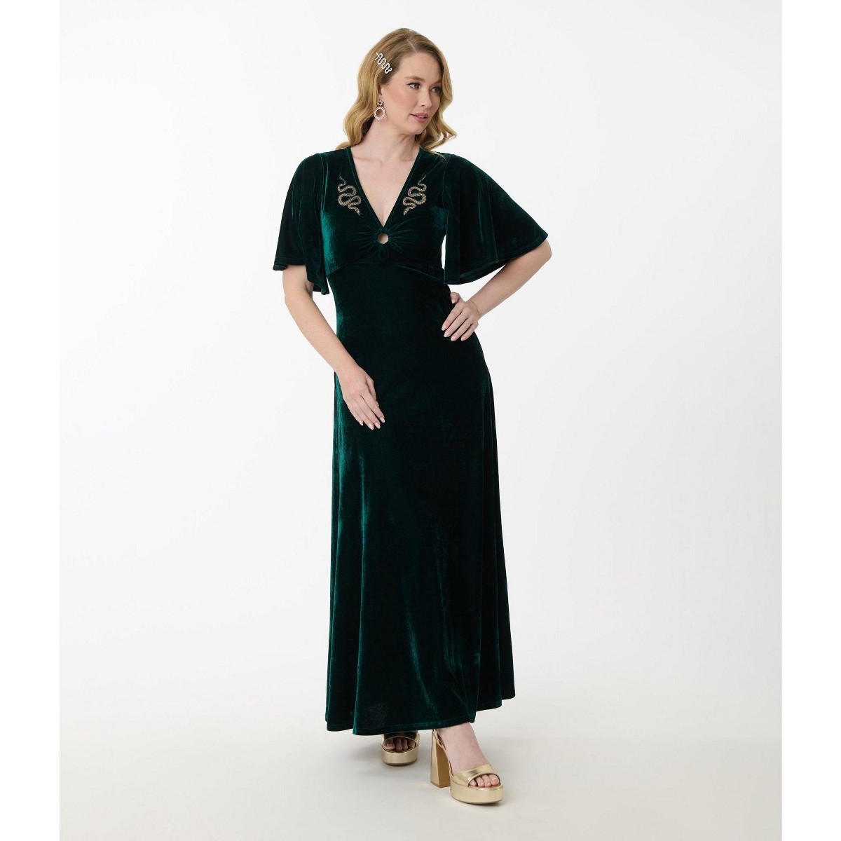 cece women's avianna floral embroidered maxi dress CeCe Women's Avianna Floral Embroidered Maxi Dress