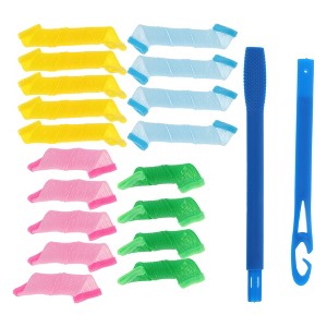 Unique Bargains Portable Hair Rollers 4.72"x1.18" Assorted Color 1 Set - 1 of 4