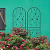 Gulches 4 Pack Metal Garden Trellis 71" x 19.7" Rustproof Trellis for Climbing Plants Outdoor Flower Support Butterfly Deco Black - 4 of 4