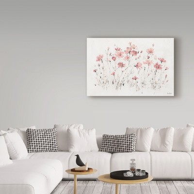 Lisa Audit Pink Wildflowers Canvas Art 22" x 32"
