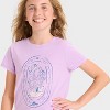 Girls' Short Sleeve Dogs Graphic T-Shirt - Cat & Jack™ Lavender - 2 of 4