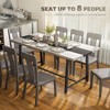 Industrial Kitchen Table for 8 People, 70.9" Long Dining Table with Large Tabletop and Steel Legs for Dining Room - 4 of 4