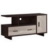 Monarch Specialties Tv Stand 48 Inch Console Media Entertainment Center Storage Cabinet Drawers Laminate Brown Contemporary Modern - 2 of 4