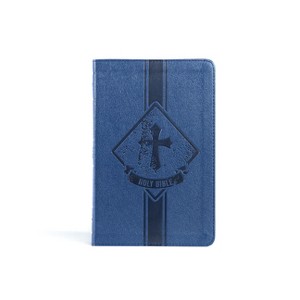 KJV Kids Bible, Thinline Edition, Navy Leathertouch - by  Holman Bible Publishers (Leather Bound) - 1 of 1