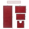Home Weavers Luxury Collection 100% Cotton Tufted Bathroom Rug Set, Non-Slip Latex Bath Rug Set - 3 of 4