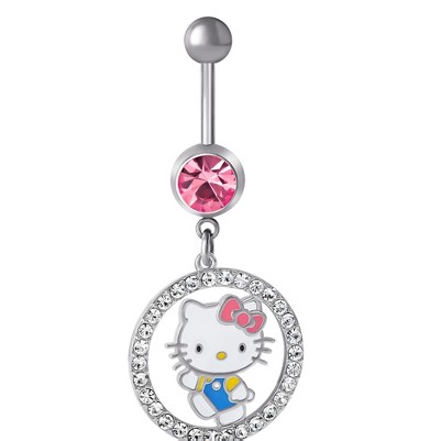 hello kitty pave crystal ring