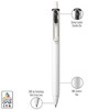 uni-ball uni one Retractable Gel Pens Medium Point 0.7mm Black Ink Dozen (70362) - 3 of 4