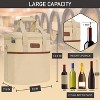 OPUX Wine Bag, 4,6 Bottle Cooler Insulated Tote Carrier Travel Picnic BYOB, Leakproof Padded Portable Party Christmas Gift - 3 of 4
