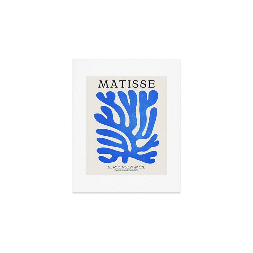 Photos - Wallpaper Deny Designs 8"x10" Ayeyokp Marseille Blue Matisse Color Unframed Art Prin