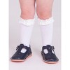 RuffleButts Toddler Girls 3-Pack Knee High Socks - 2 of 4