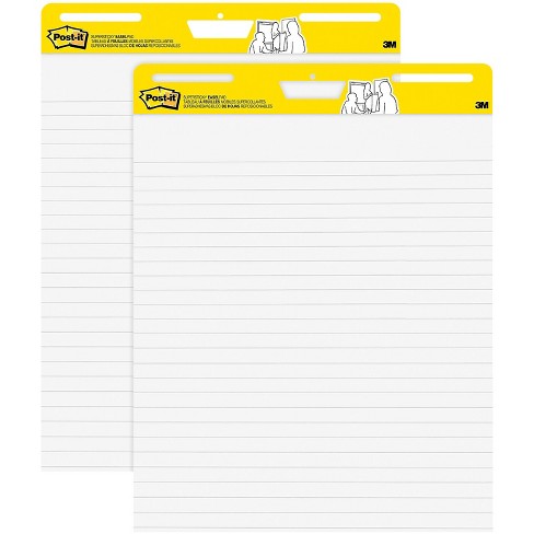 Post-it Super Sticky Wall Easel Pad 25 X 30 Lined 30 Sheets/pad