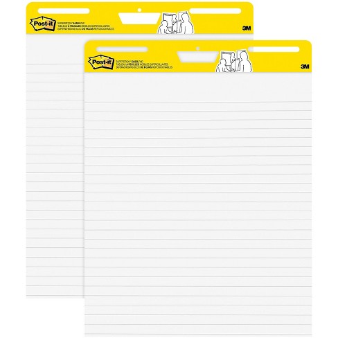 Post-it Super Sticky Wall Easel Pad 25 X 30 Lined 30 Sheets/pad 2  Pads/pack (561wl-vad-2pk) : Target