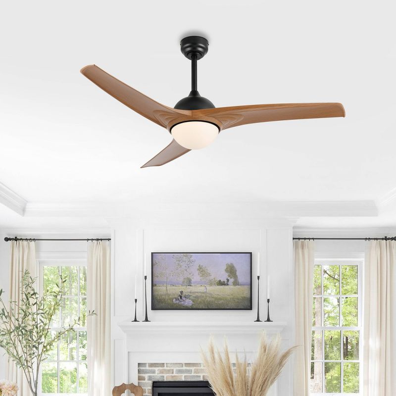 52" 1-Light Sully Contemporary 6-Speed Propeller Integrated LED Ceiling Fan - JONATHAN Y, 5 of 18