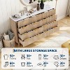 9 Drawers Dresser, 54" Wide Modern Chest of Drawers with Faux Marble Top, Large Dresser TV Stand, Wood Drawer Organizer for Living Room, Natural Oak - 4 of 4
