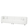 102 Inch Teddy Velvet Sofa, With 2 Throw Pillows, Hardware Feet, Mid Century Indoor Couch, Upholstered Couch For Living Room - 4 of 4
