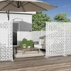 1-Piece Copper Coin Type White Galvanized Sheet Outdoor Screen Decorative Art Panel - 2 of 4