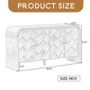 Luxury Multi-Functional MDF Sideboard– Handwoven Wood Slat Doors, Tiered Stepped Design & Premium Solid Wood Veneer - Leovsnove - 3 of 4