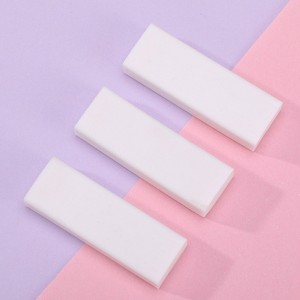HTUTWOO Set of 3 Pencil Eraser Cute Erasers ,Students School Office Home Supplies,White - 1 of 4