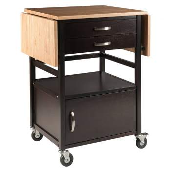 Bellini Kitchen Cart Coffee/Natural - Winsome
