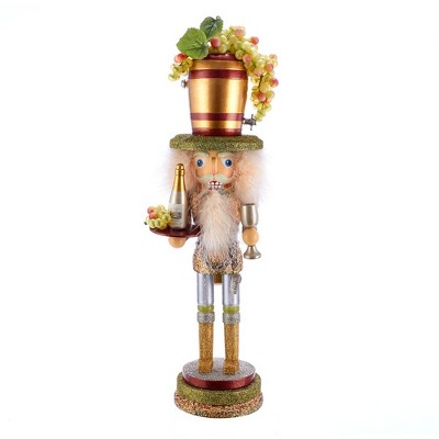 Kurt Adler 19.5" Hollywood Wine Hat Nutcracker