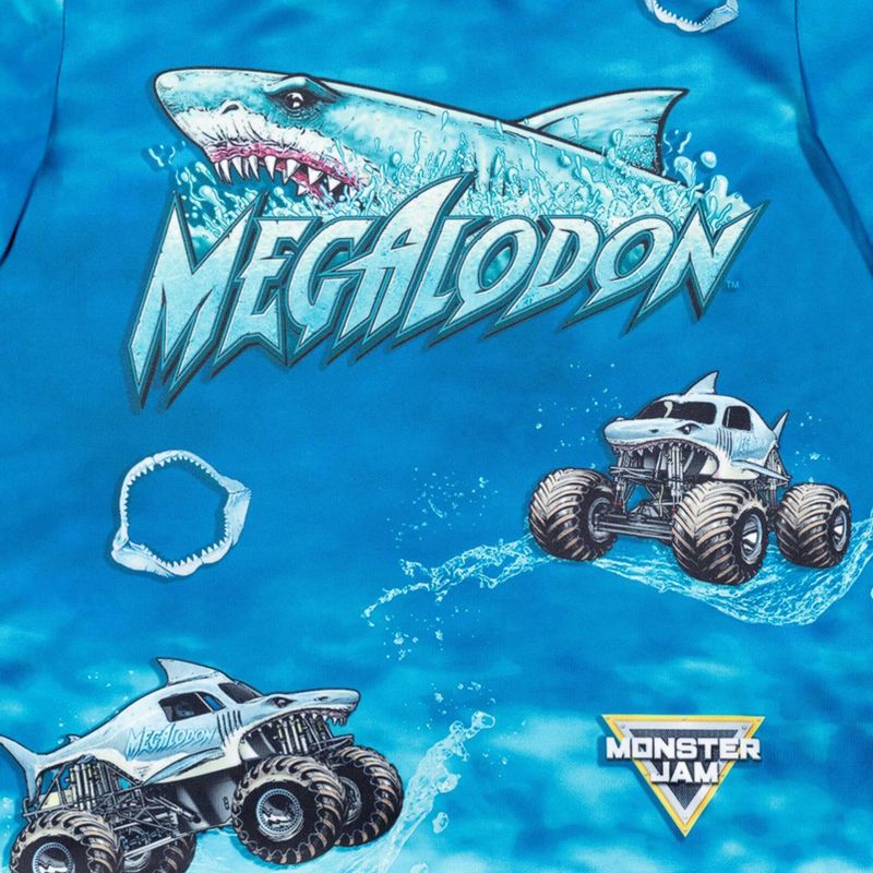 Monster Jam Grave Digger El Toro Loco Megalodon Truck 3 Pack T-Shirts Little Kid to Big, 5 of 8