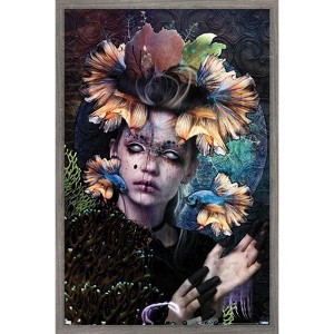 Trends International Jena DellaGrottaglia: Cosmic Zodiac - Pisces Framed Wall Poster Prints - 1 of 4