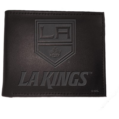 Evergreen NHL Los Angeles Kings Black Leather Bifold Wallet Officially Licensed with Gift Box