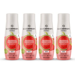 SodaStream SodaStream Zero Strawberry Watermelon Drink Mix 14.9 fl oz/4pk: Diet Soda Streamer Flavor Syrup - 1 of 4