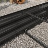 Raised Garden Bed Outdoor, Oval Large Metal Raised Planter Bed for for Plants, Vegetables, and Flowers - Black - 3 of 4