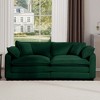 NicBex 80.3 Inch Loveseat,Modern Corduroy Fabric Loveseat Sofa with 4 Pillows,Deep Seating 2-Seater Couch for Living Room - 2 of 4
