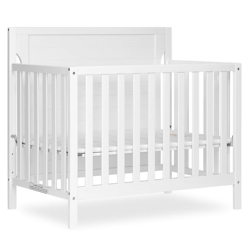 Dream On Me Bellport 4-in-1 Convertible Mini/Portable Crib in White, 3 of 8