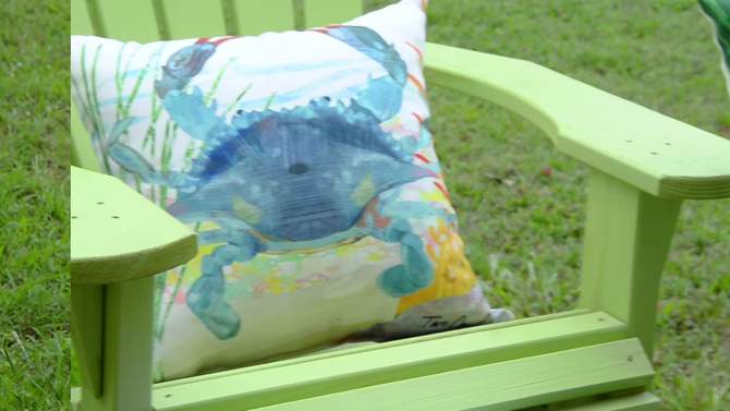 C&F Home 18" x 18" Together Is The Best Indoor/Outdoor Decorative Throw Pillow, 2 of 6, play video