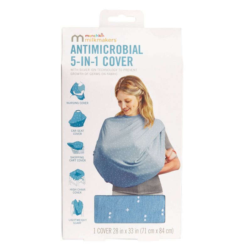 Milkmakers Antimicrobial Multi-Use 5-in-1 Nursing cover - Hipsteria Dots, 2 of 12
