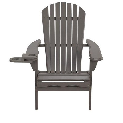 Jiallo Foldable Adirondack Chair with cup holder