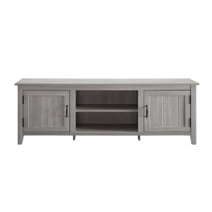 Modern Transitional Wood TV Stand for TVs up to 80" - Saracina Home - 1 of 4