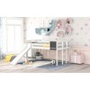 Twin Size Loft Bed with Slide, Stair and Chalkboard - 3 of 4