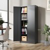NicBex File Cabinet with Doors,Office Cabinet with Spacious Tier-Shelving Design,Modern Storage Cabinet,Filing Cabinet for Home Office - 2 of 4