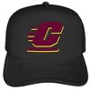 Official Central Michigan University Primary Logo Foam Snapback Trucker Hat - for Men and Women Black, Black, One Size - 2 of 4