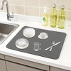 REGALWOVEN Large Diatomaceous Stone Dish Drying Quick Dry Coffee Mat for Kitchen Counter Dishes Cups and Utensils - 2 of 4
