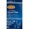 Riccar 1500 and Simplicty Type H Canisters Micro Filtration Vacuum Cleaner Dust Bags 6 Bags - 2 of 4