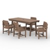 Hyleory HDPE Outdoor Dining Set, 5-Piece Patio Table and Chairs Set, All-Weather Dining Furniture for Backyard, Deck, or Garden - 2 of 4