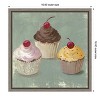 Amanti Art Cupcakes by PI Gallerie Canvas Wall Art Print Framed 16 x 16-in. - 4 of 4