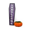 39" Halloween “Unwelcome" Porch Sign, Coffin Shape - 4 of 4