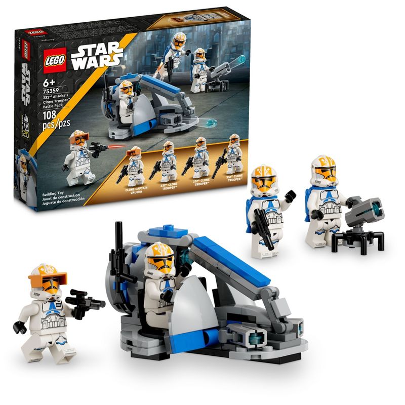 LEGO Star Wars 332nd Ahsoka&#39;s Clone Trooper Battle Pack Building Toy 75359, 1 of 10