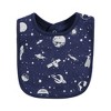 Hudson Baby Infant Boy Cotton Bibs, Outer Space, One Size - 4 of 4