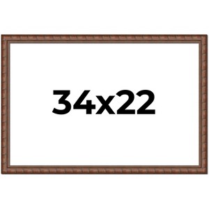 PosterPalooza | 34x22 Modern Bamboo Picture Frame, UV Acrylic, 5 Finishes - 1 of 4
