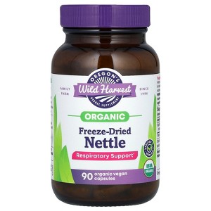 Oregon's Wild Harvest Organic Freeze-Dried Nettle, 600 mg, 90 Organic Vegan Capsule (300 mg per Capsule) - 1 of 3