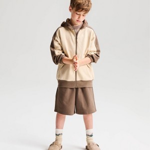 Boys' Textured Oversized Zip-Up Hoodie Sweatshirt - Cat & Jack