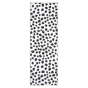 2x6 Runner Leopard Rug - Washable Animal Print Rug, Large Living Room Carpet, Soft Non-Slip Surface, Non-Shedding Brown Carpet, Ideal for Office - 1 of 4